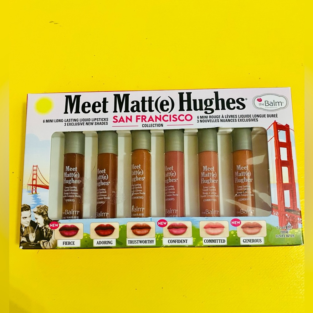 theBalm. Meet Matt(e) Hughes:San Francisco Collection. 6 mini liquid 💄